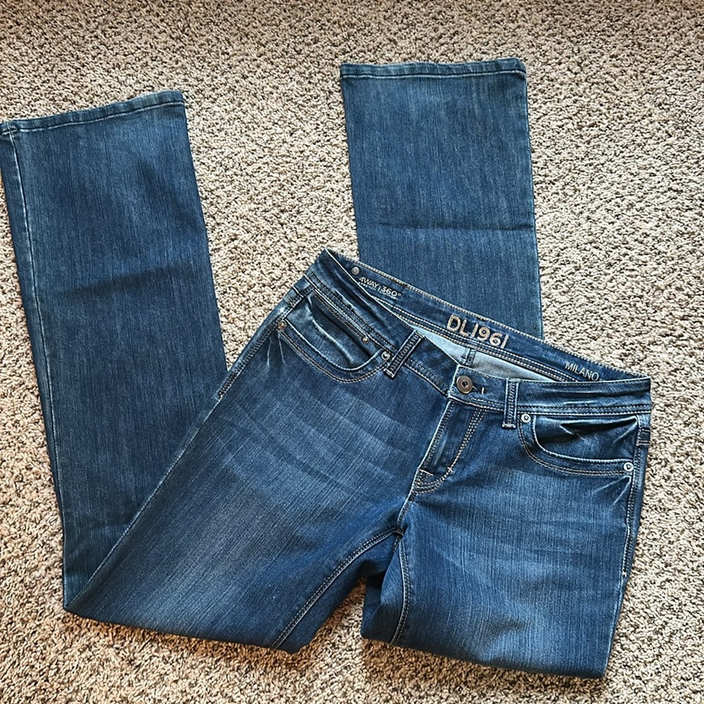 DL1961 Women's Blue Jeans Flare Bootcut - Picture 6 of 8